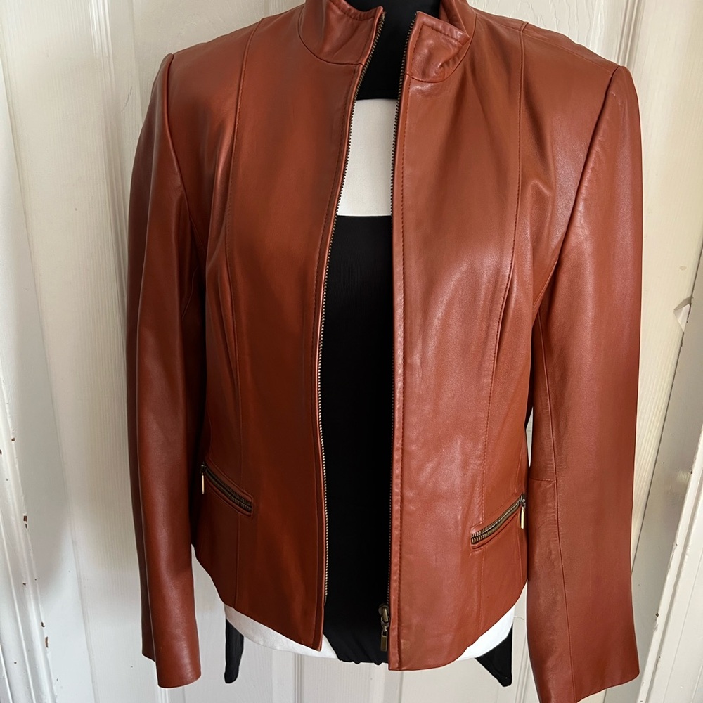 Vintage Brown Leather Jacket